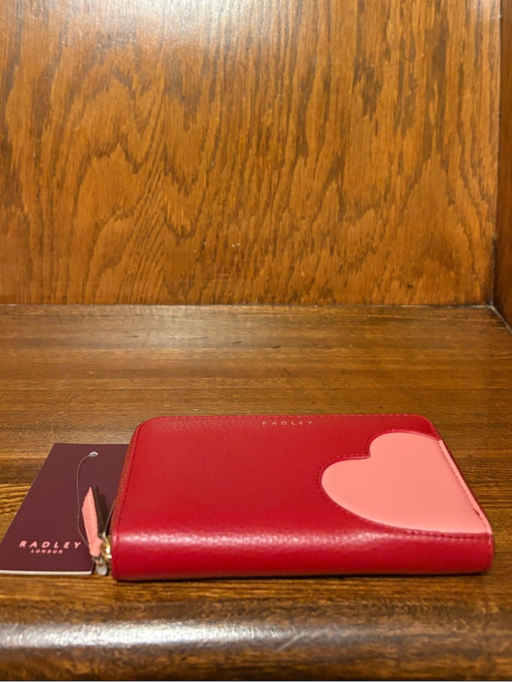 NWT-Radley London-SET-My Love❤️Heart🩷Med Zip Wallet & Sm Zip Coin Purse-Red-$176 - Picture 5 of 16